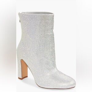 Azalea Wang Honeybunch Rhinestone Boots 10 NWT